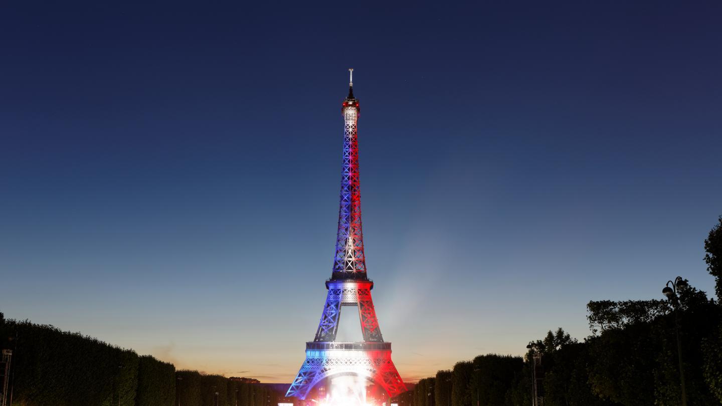 La tour Eiffel le 14 juillet