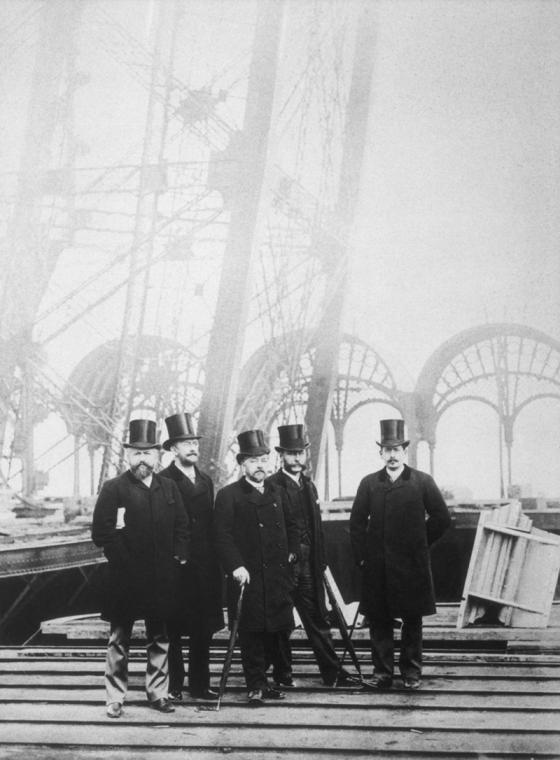 Photo Gustave Eiffel et son équipe