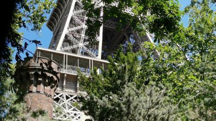 The chimney of the Eiffel Tower