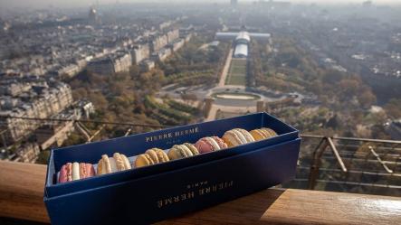 Pierre Hermé Macarons at the Eiffel Tower